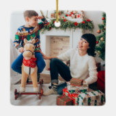 Prettig kerstfeest keramisch ornament (Achterkant)
