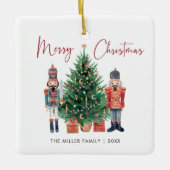 Prettig kerstfeest keramisch ornament (Voorkant)