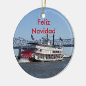 Prettig Kerstfeest Keramisch Ornament (Links)