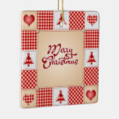 Prettig kerstfeest keramisch ornament (Rechts)