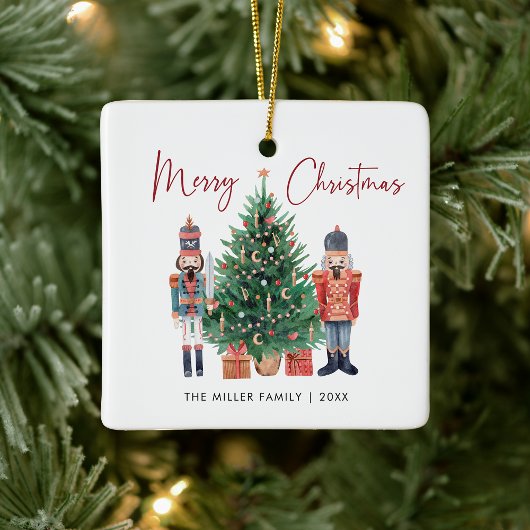 Prettig kerstfeest keramisch ornament