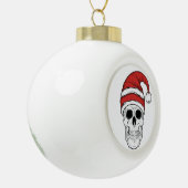 Prettig kerstfeest keramische bal ornament (Links)