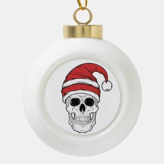 Prettig kerstfeest keramische bal ornament (Voorkant)