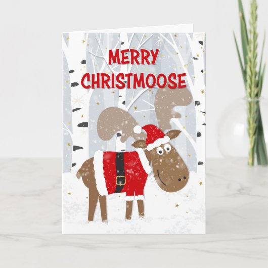Prettig kerstfeest Kerst eland Feestdagen Kaart (Voorkant)