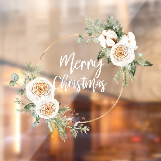 Prettig kerstfeest | Kerst raamfolie Raamsticker (Vel 2)