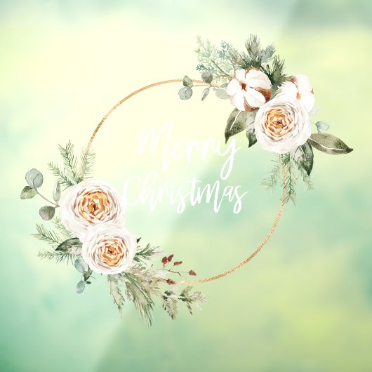 Prettig kerstfeest | Kerst raamfolie Raamsticker (Vel 3)