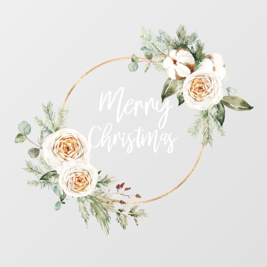 Prettig kerstfeest | Kerst raamfolie Raamsticker (Vel)