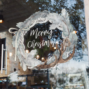 Prettig kerstfeest Kerst raamfolie Raamsticker