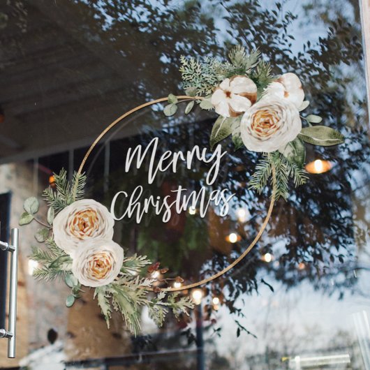 Prettig kerstfeest | Kerst raamfolie Raamsticker