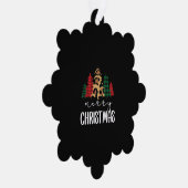 Prettig kerstfeest Kerst Svg Luipaard Boom Ornament Kaart (Rechts)