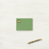 Prettig Kerstfeest,Kerstbal,groen-gepersonaliseerd Post-it® Notes (Op bureau)