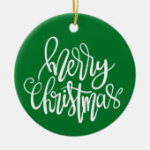 Prettig kerstfeest - Kerstbal Keramisch Ornament (Voorkant)