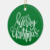 Prettig kerstfeest - Kerstbal Keramisch Ornament (Links)