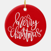 Prettig kerstfeest - Kerstbal Keramisch Ornament (Achterkant)