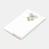 Prettig Kerstfeest, Kerstballen - Gepersonaliseerd Post-it® Notes (Schuin)