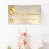 Prettig kerstfeest ,Kerstballen,Glanzend Spandoek (Insitu)