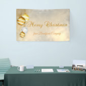 Prettig kerstfeest ,Kerstballen,Glanzend Spandoek (Beurs)