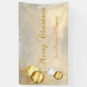 Prettig kerstfeest ,Kerstballen,Glanzend Spandoek (Verticaal)