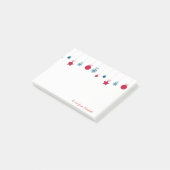 Prettig Kerstfeest, Kerstballen-Personalisatie Post-it® Notes (Schuin)