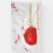 Prettig kerstfeest, Kerstballen Spandoek (Verticaal)