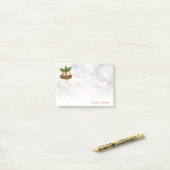 Prettig kerstfeest,Kerstbel,Bokeh-Personalisatie Post-it® Notes (Op bureau)