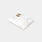 Prettig kerstfeest,Kerstbel,Bokeh-Personalisatie Post-it® Notes (Schuin)