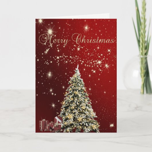 Prettig kerstfeest,Kerstbomen ,Cadeaus Feestdagen Kaart (Voorkant)