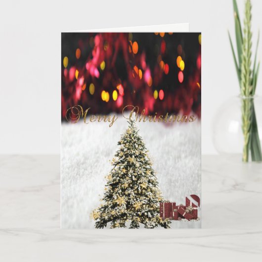 Prettig kerstfeest,Kerstbomen ,Cadeaus Feestdagen Kaart (Voorkant)
