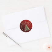 Prettig kerstfeest,Kerstbomen ,Kerstcadeaus Vakant Ronde Sticker (Envelop)