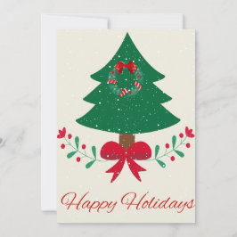 Prettig Kerstfeest Kerstboom Feestdagenkaart