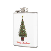 Prettig kerstfeest. Kerstboom Heupfles (Links)