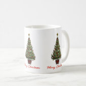 Prettig kerstfeest. Kerstboom Koffiemok (Voorkant rechts)