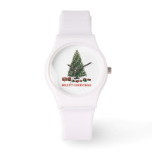 Prettig kerstfeest. Kerstboom (ontwerp 1) met cade