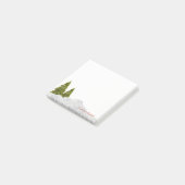 Prettig Kerstfeest, Kerstboom Sneeuw -Persoonlijk Post-it® Notes (Schuin)