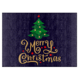 Prettig kerstfeest Kerstboom  Snijplank
