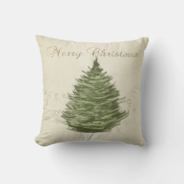 Prettig kerstfeest,Kerstboom,Sparkling lichtjes  Kussen