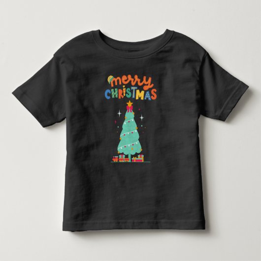 PRETTIG KERSTFEEST - Kerstboom T-shirt (Voorkant)