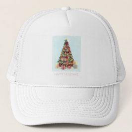 Prettig kerstfeest. Kerstboom Trucker Pet