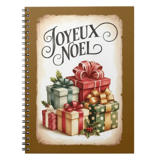 Prettig kerstfeest Kerstcadeau Notitieboek (Voorkant)