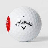 Prettig kerstfeest Kerstcadeauontwerp Golfballen (Logo)