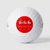 Prettig kerstfeest Kerstcadeauontwerp Golfballen (Voorkant)