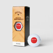 Prettig kerstfeest Kerstcadeauontwerp Golfballen (Verpakking)