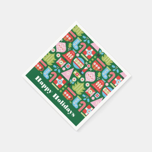 Prettig Kerstfeest Kerstcadeaus Servet (Hoek)