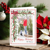 Prettig Kerstfeest Kerstdag Mistletoe Rode Strik F Feestdagen Kaart