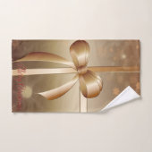 Prettig kerstfeest, Kerstelijke strik Bad Handdoek (Handdoek)