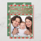 Prettig Kerstfeest Kerstfamilie Feestdagenkaart (Voorkant / Achterkant)