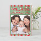 Prettig Kerstfeest Kerstfamilie Feestdagenkaart (Staand voorkant)