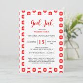Prettig Kerstfeest Kerstfeest Uitnodiging Patroon (Staand voorkant)