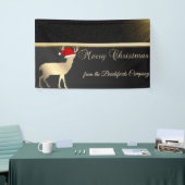 Prettig Kerstfeest ,Kersthertogin Santa Hoed,Bedri Spandoek (Beurs)