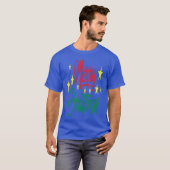 Prettig kerstfeest kerstidee vrienden t-shirt (Voorkant volledig)